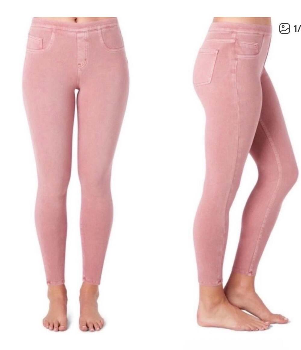 Spanx Pink Jean-ish Ankle Leggings (p1)